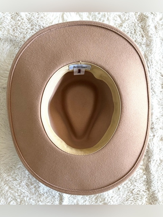 Free People x Mossant Wild Heart Braided Trim Felt Hat in Taupe main image 4